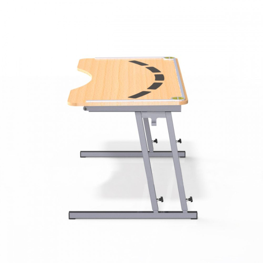 Парта ученическая для детей с ОВЗ (тактильная зона, регулировка высоты и столешницы)