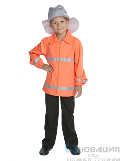 Детский карнавальный костюм на мальчика Пожарный (рост от 116 до 134 см)