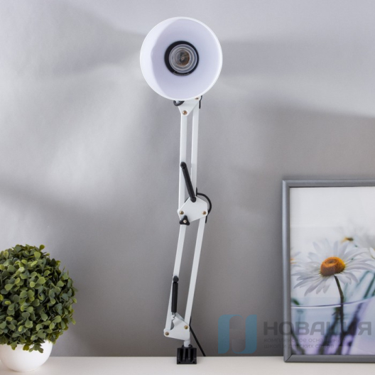 Лампа настольная на струбцине, 14х12х71 см (E27)