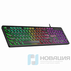 Клавиатура проводная игровая DEFENDER OZOTH GK-106, USB, 104 клавиши, с подсветкой, ч, 45106