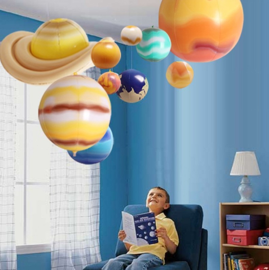 Детский развивающий набор Планеты солнечной Системы (надувные, 12 элементов)
